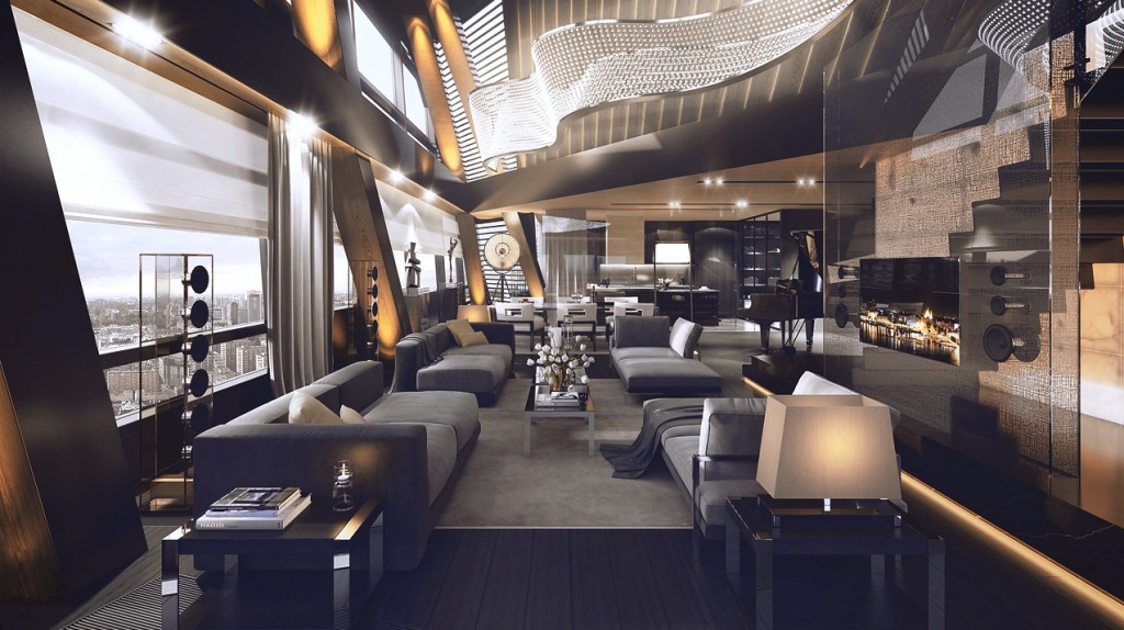 20 Luxurious Penthouse Design Inspiration