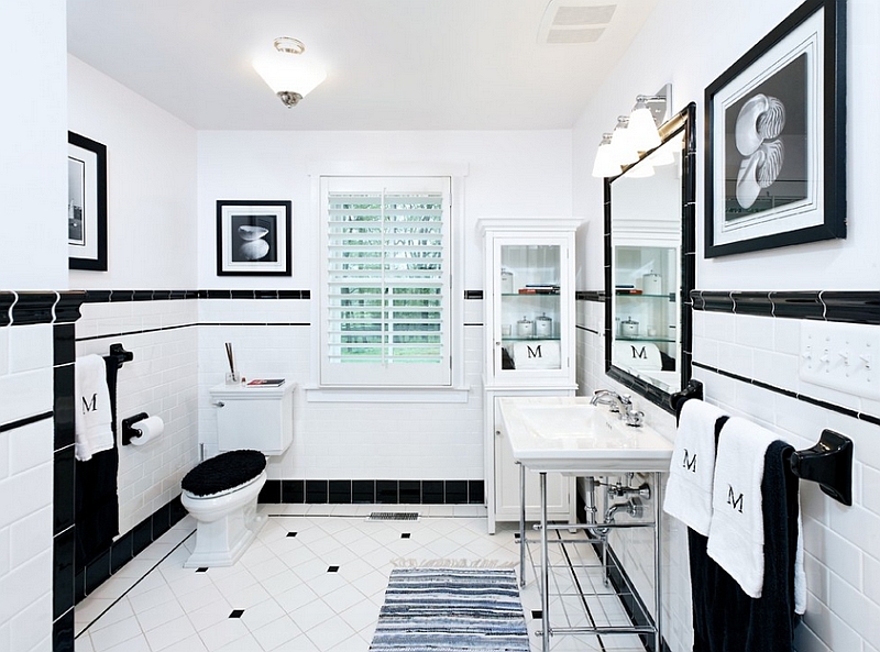 21 Cool Black And White Bathroom Design Ideas Cool Black And White Bathroom Design Ideas