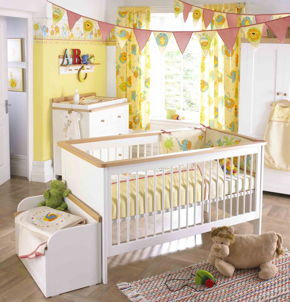 25 Cute And Attractive Baby Nursery Design Ideas 3 Yellow And White Color Baby Nursery Decor