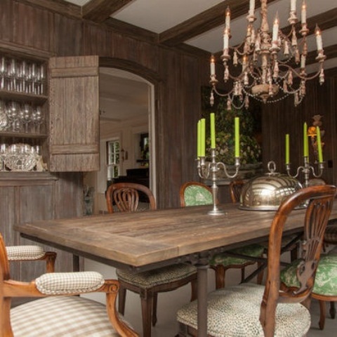 calm and airy rustic dining room designs__