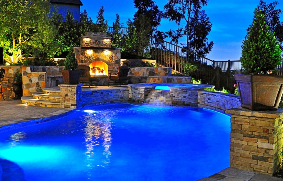 21 Beautiful Swimming Pool Lighting Ideas Backyard Pool Designs Photos