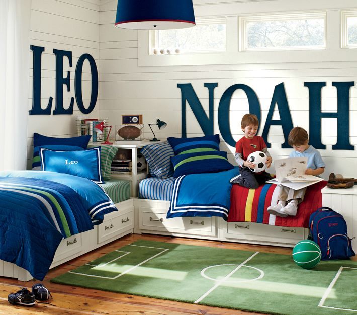Unique Bedroom Ideas For Boys Sharing A Room with Simple Decor