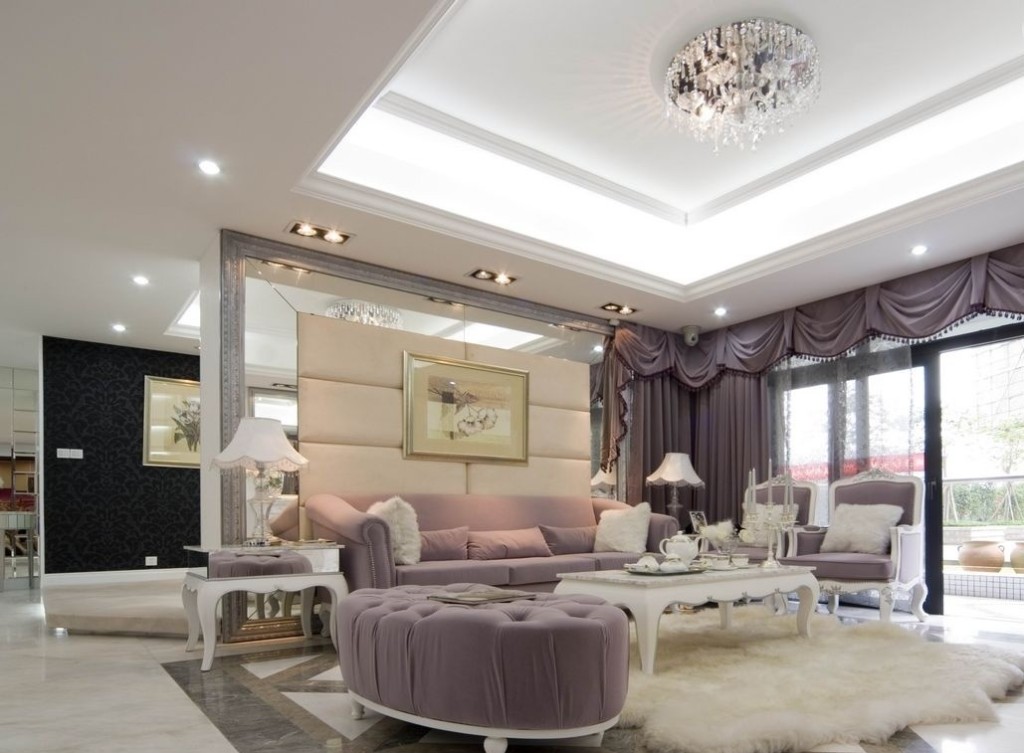 Modern Sitting Room Ceiling Designs with Simple Decor