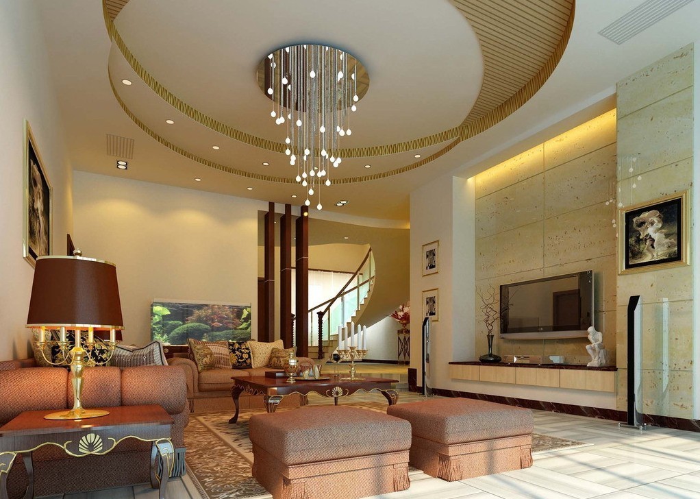 pop ceiling design in living room