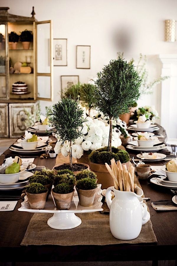 14 Table Top And Tapiaries Decor Ideas