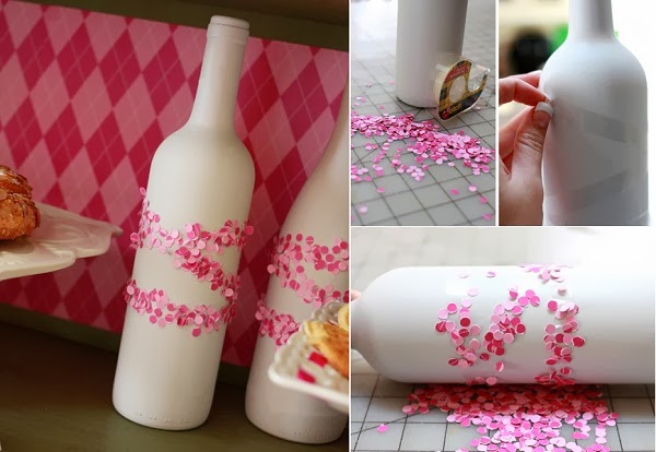 15 Beautiful Diy Valentine Decoration Ideas Valentine Bottle Decor