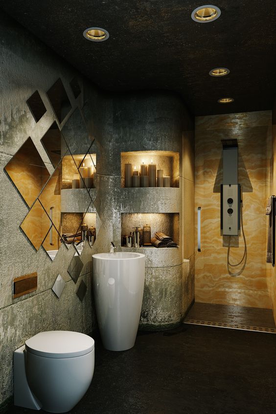 bathroom aesthetic decorating mini apartments value inspiration organized designs koretsky alex interior attractive showing stylish project viktoria stunning roohome behance