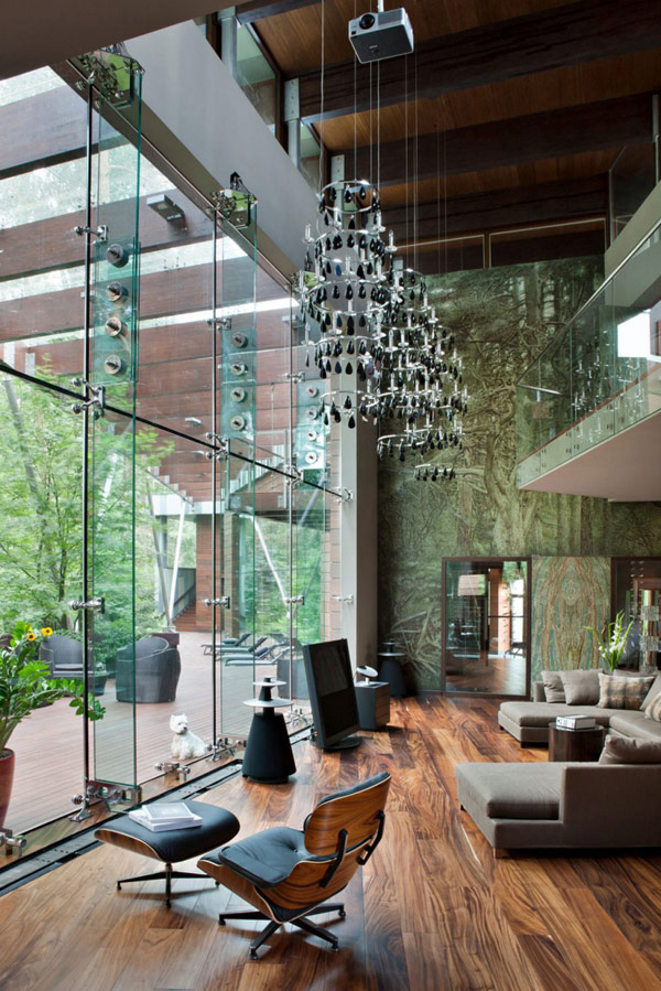 Awesome Modern House Near Moscow Interior Open Plan Floor