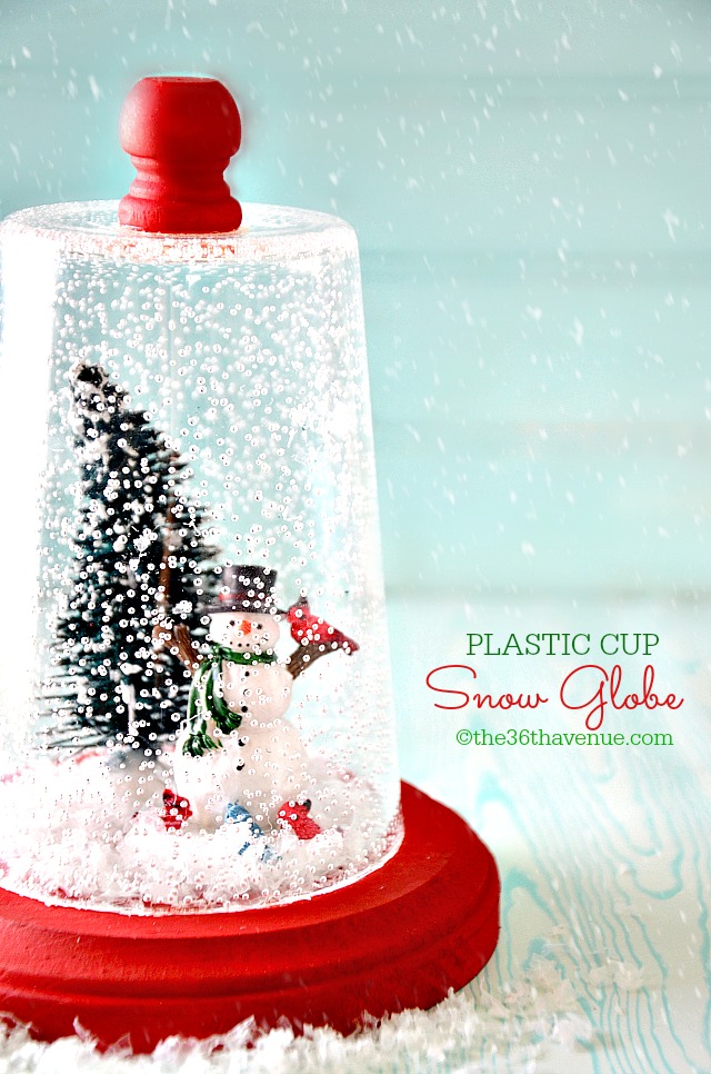 snow globe christmas gift plastic cup idea globes diy the36thavenue tutorial 36th avenue crafts jodie five friday edition gifts using