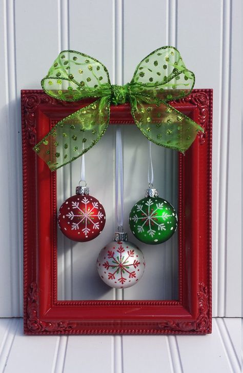 diy-christmas-frame-wreath diy-christmas-frame-wreath