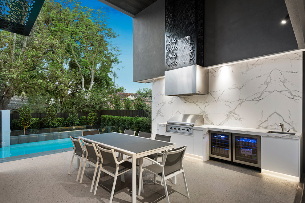 Contemporary Backyard Patio Design