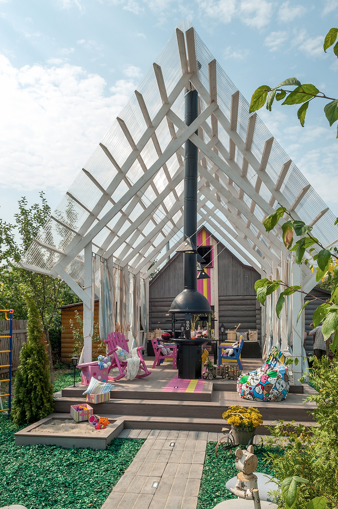 Eclectic Backyard Patio Design