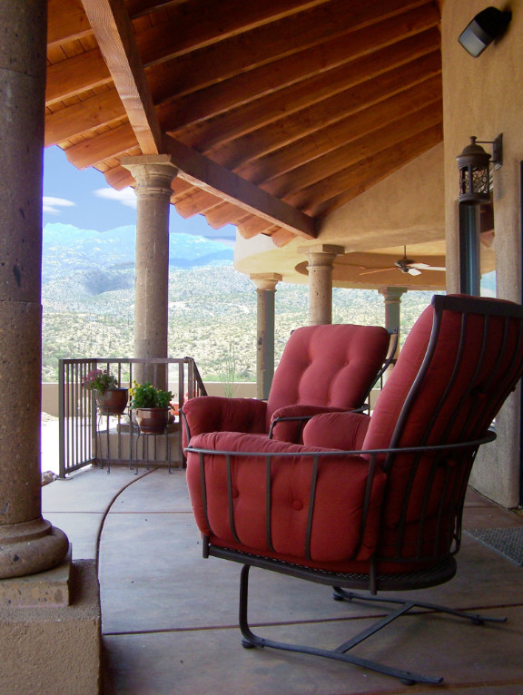 Southwestern Backyard Porch Design Southwestern Backyard Porch Design