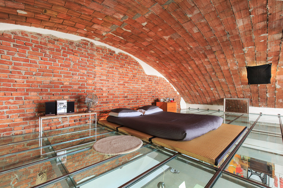 Brick industrial-bedroom Brick industrial-bedroom