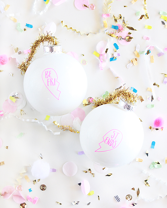 DIY Tattoo Best Friends Ornaments DIY Tattoo Best Friends Ornaments