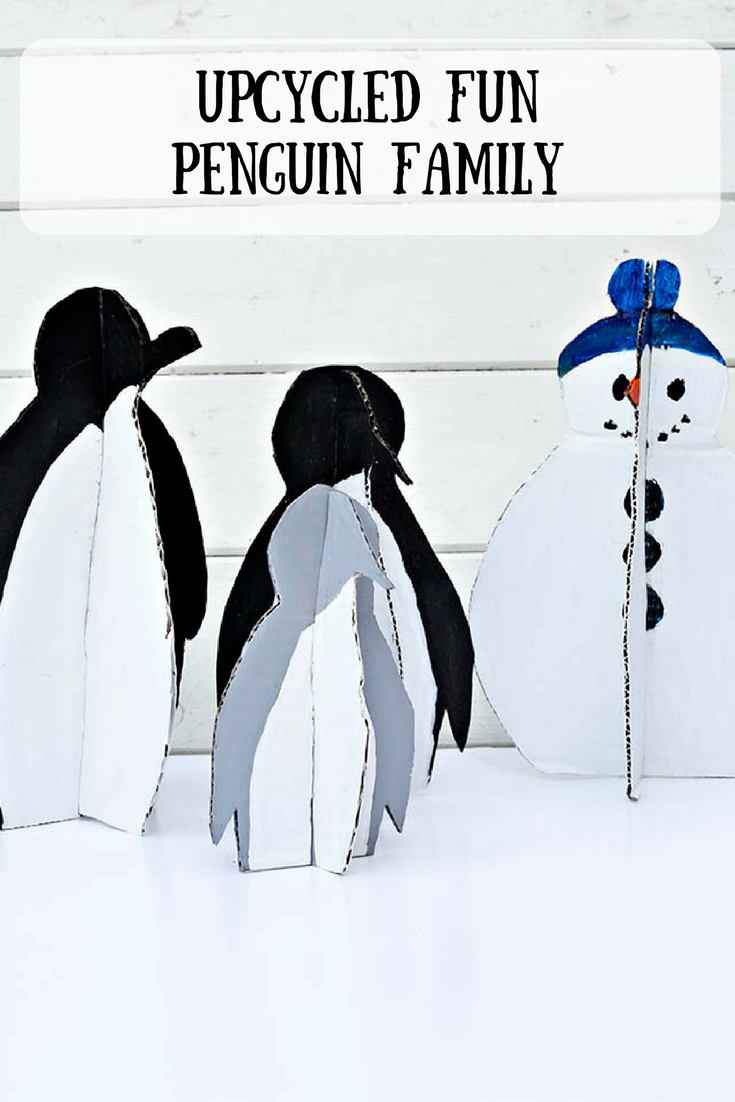 DIY Upcycled Penguins and Snowman DIY Upcycled Penguins and Snowman