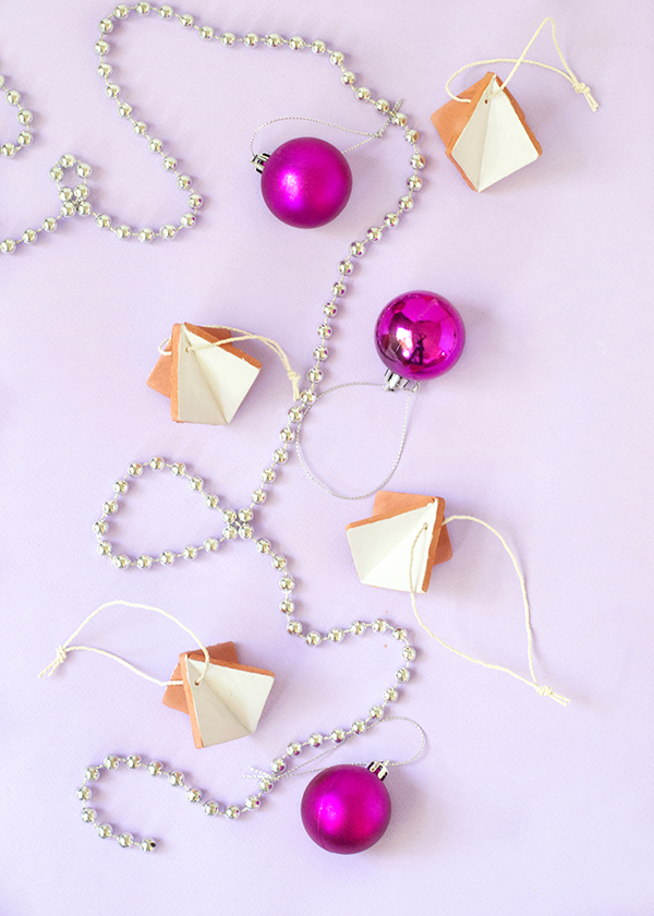 Diamond Terracotta Clay Christmas Ornaments Diamond Terracotta Clay Christmas Ornaments