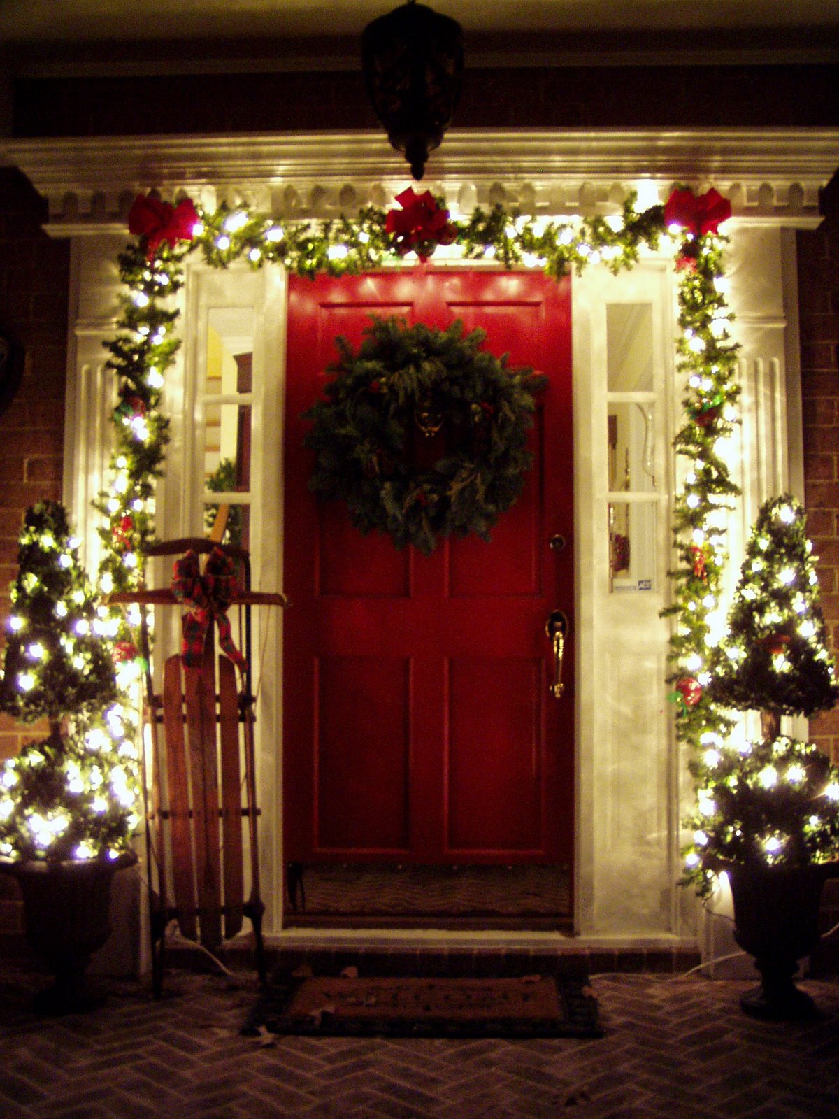 35 front door christmas decorating ideas