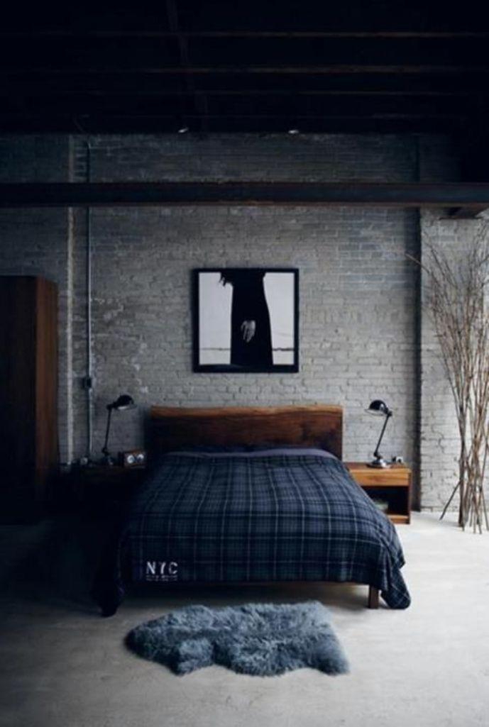 Gloomy Industrial Bedroom
