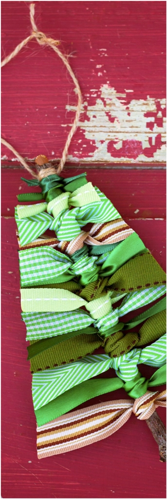 Scrap Ribbon Tree Ornaments Scrap Ribbon Tree Ornaments
