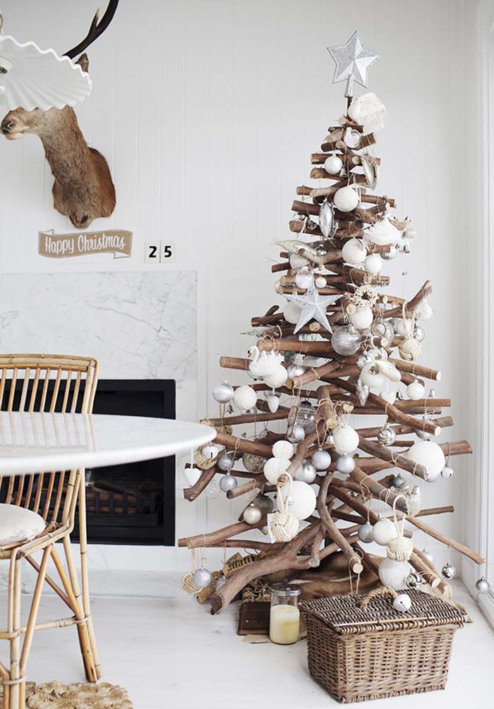 Christmas Tree of Stacked Branches Thewowdecor Christmas Tree of Stacked Branches Thewowdecor