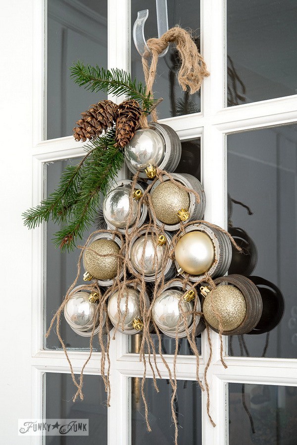 DIY Mason Jar Lid Ornament Christmas Wreath Thewowdecor DIY Mason Jar Lid Ornament Christmas Wreath Thewowdecor