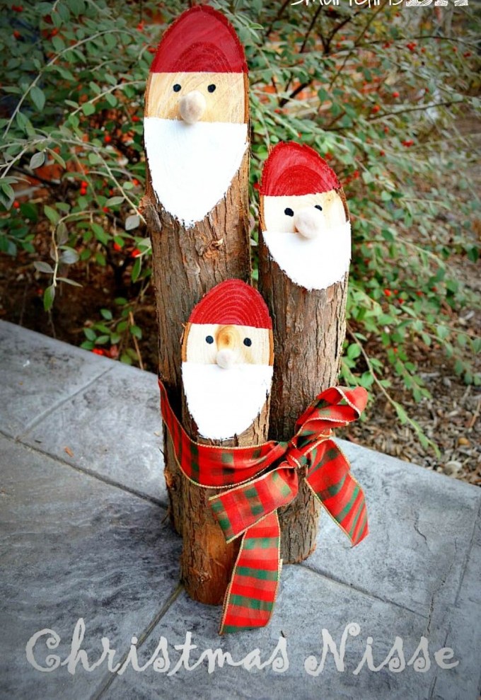 DIY Santa Logs Thewowdecor DIY Santa Logs Thewowdecor