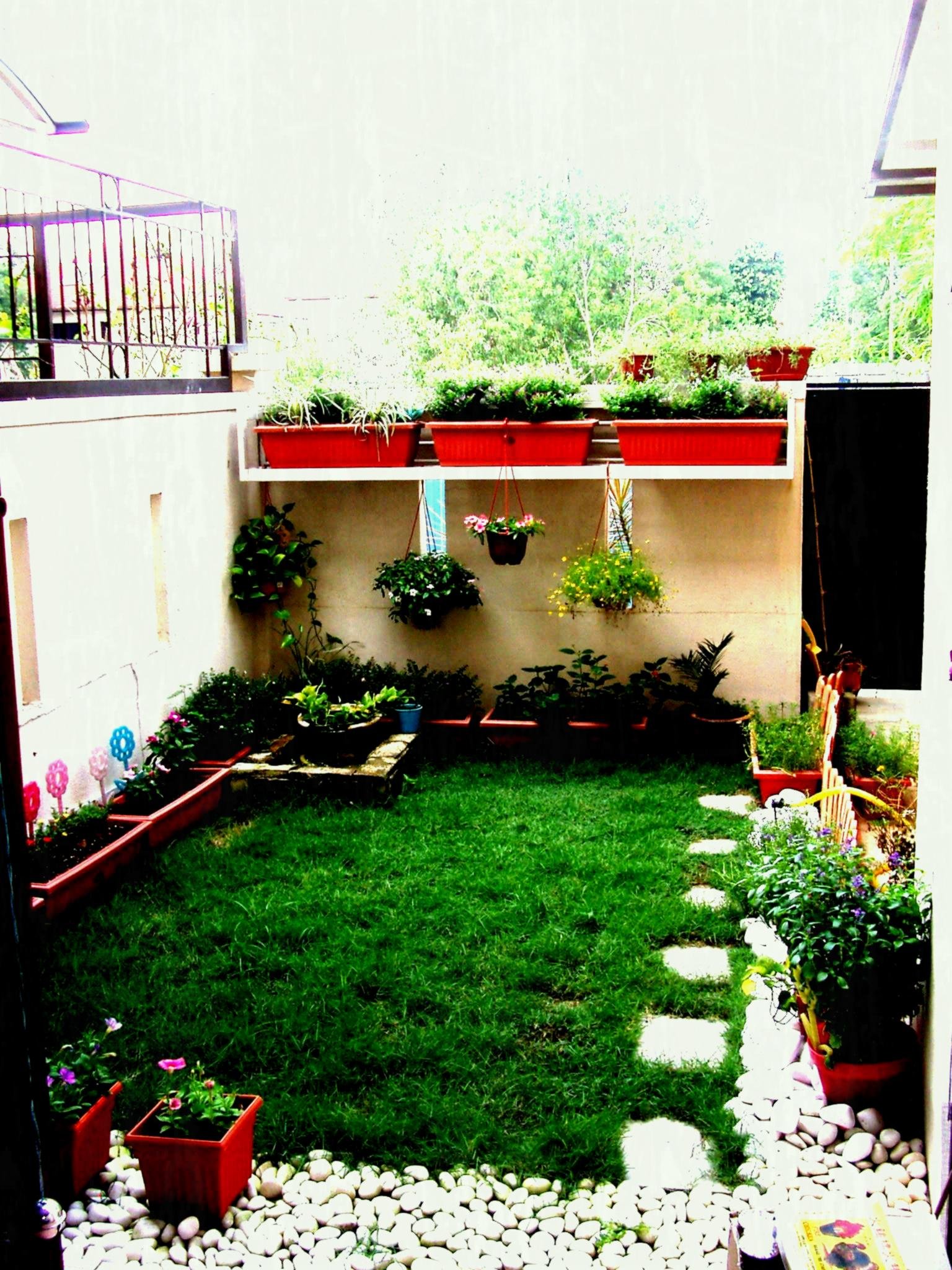 courtyard outdoor backyard patio landscaping yard garden designs idea recognizealeader budget