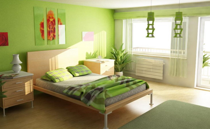 Elegant-Green-Bedroom-Colors-in-Minimalist-Design-Ideas