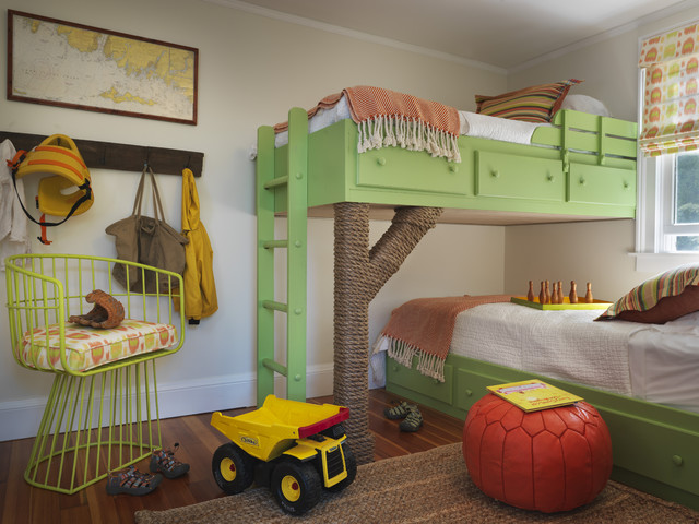 21 Lovely Beach Style Kids Bedroom Design, Beach Themed Bunk Beds