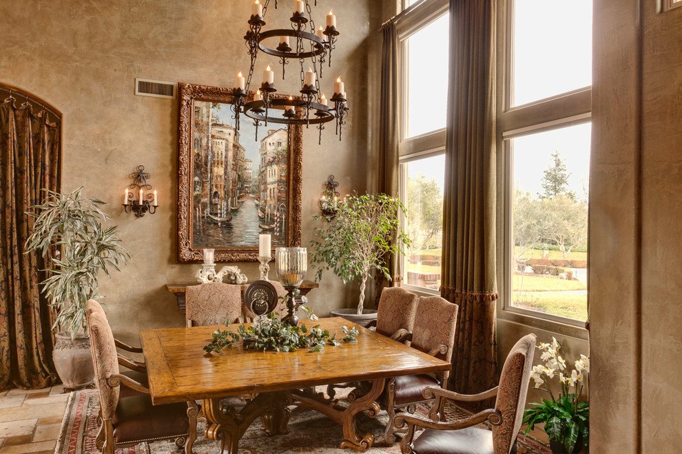 20 Outstanding Mediterranean Dining, Tuscan Dining Room Chairs
