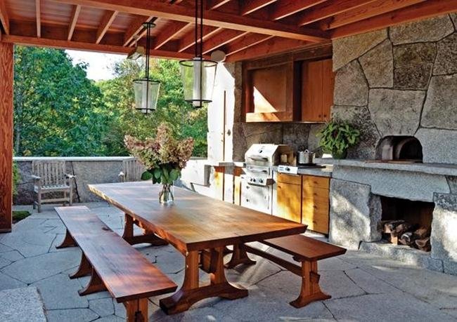 Rustic-Outdoor-Kitchen-Design-With-Stone-Floors