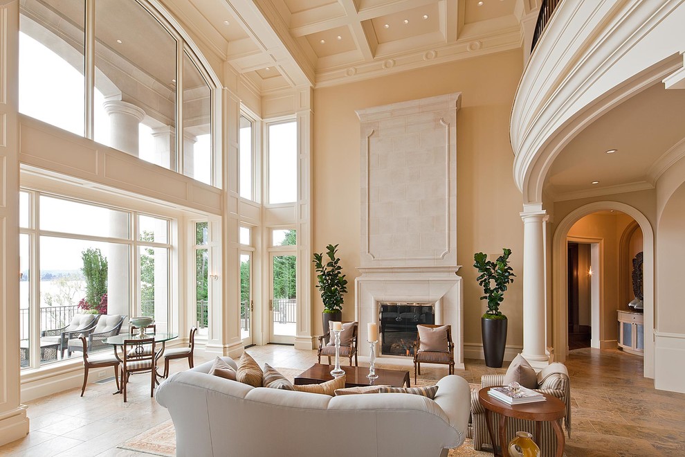 25 Living Room Designs with Tall Ceilings