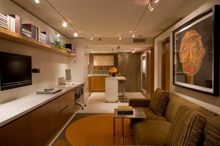 craftsman-home-interior-color-schemes-appealing-basement-living-room