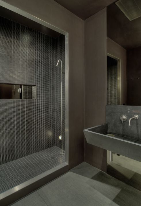 ideas for concrete bathroom