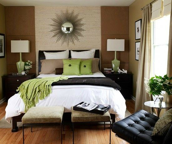 black-brown-white-green-bedroom-color-scheme
