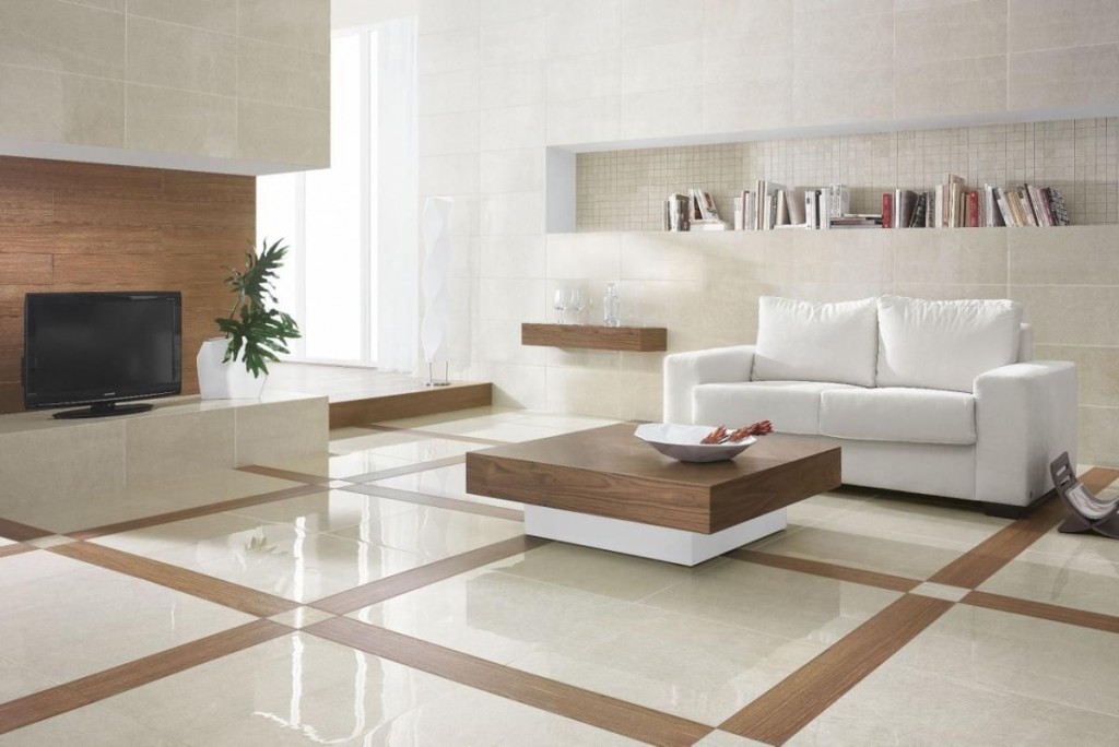 Marble Flooring Designs For Living Room With Wood