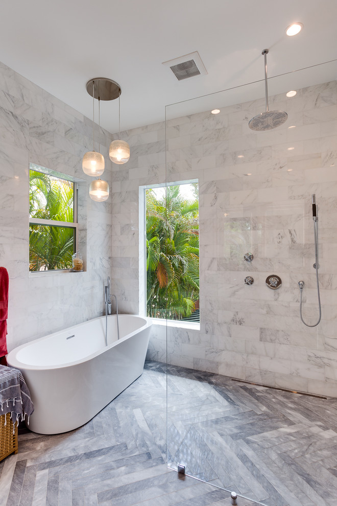 Contemporary Doorless Bathroom Contemporary Doorless Bathroom