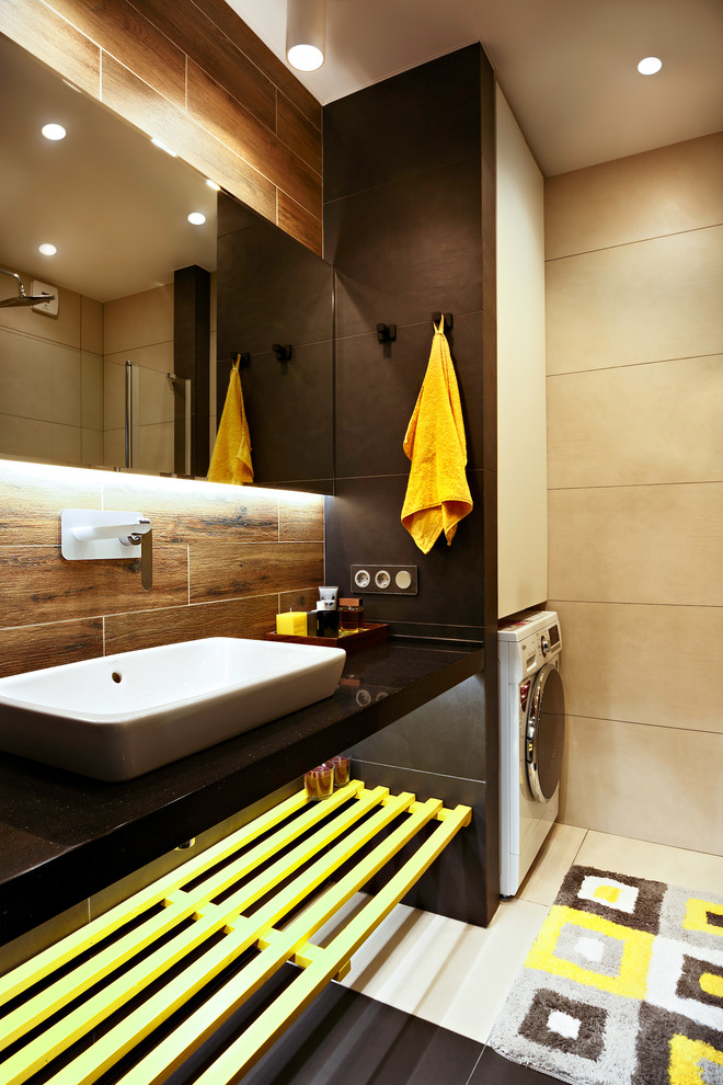 Open Cabinet Contemporary Bathroom Open Cabinet Contemporary Bathroom