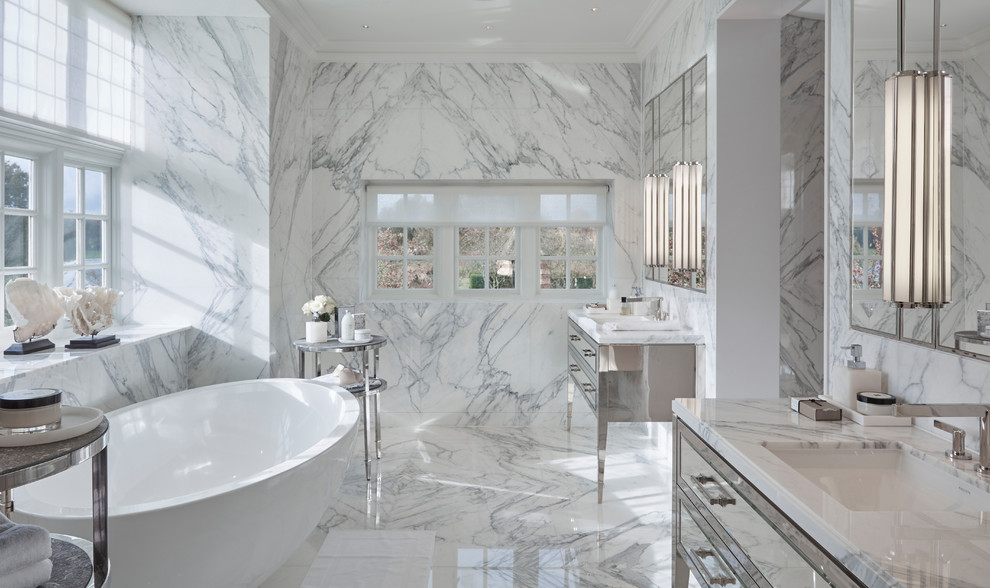 Trendy Contemporary Master Bathroom Trendy Contemporary Master Bathroom