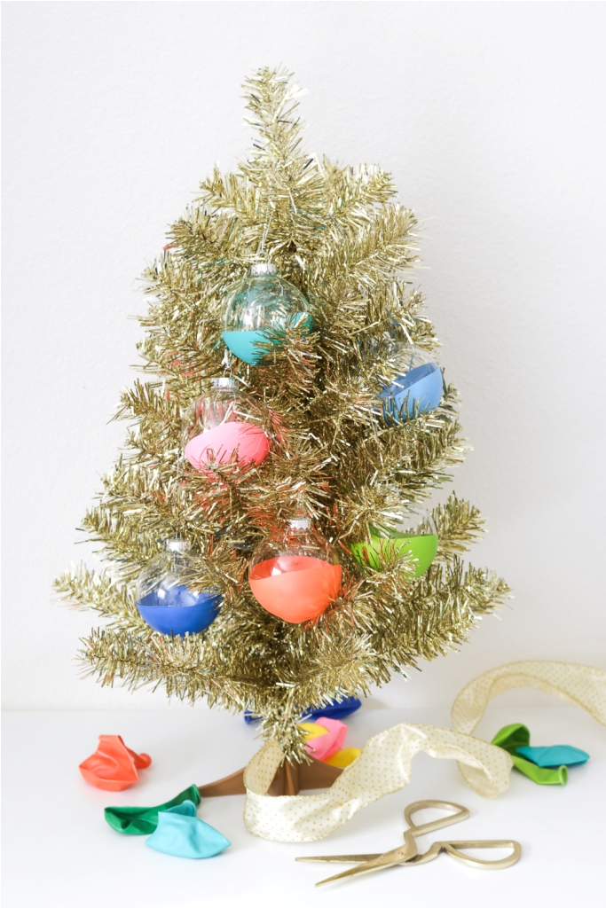 Diy Balloon Dipped Ornaments For Christmas