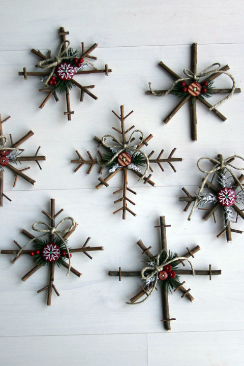 Homemade Christmas tree ornaments