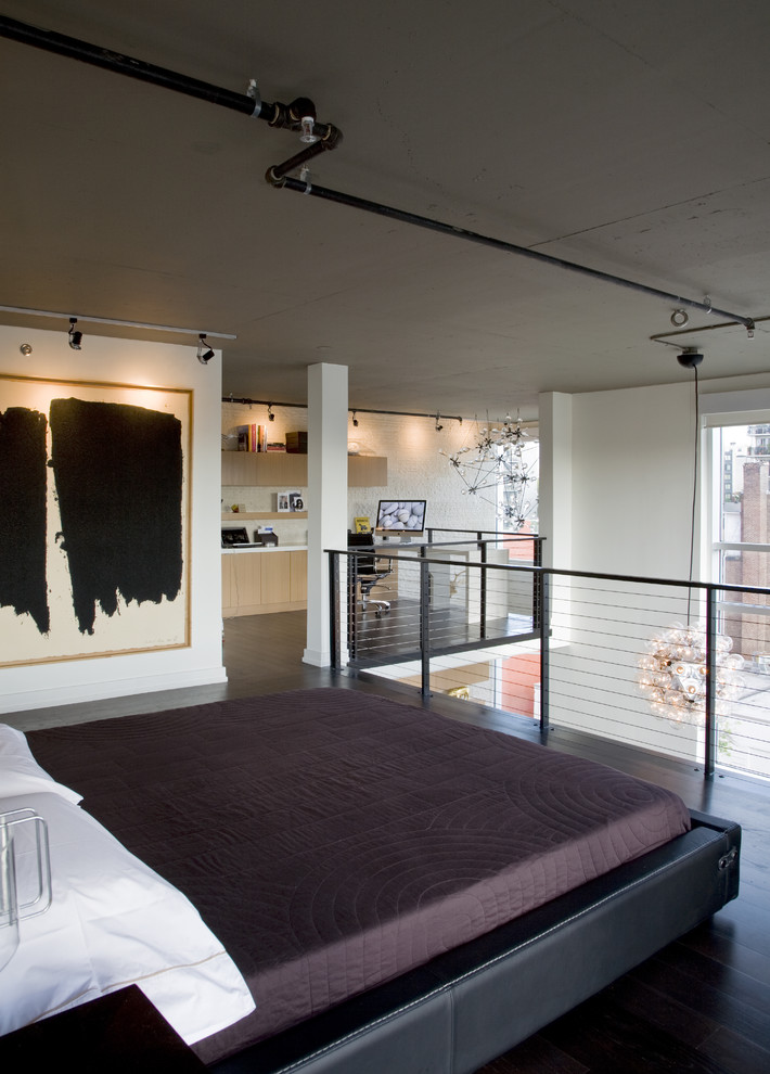 Industrial Loft-Style Bedroom