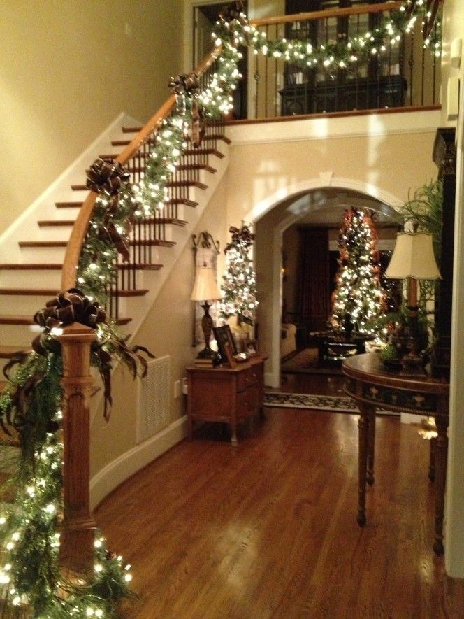 Delightful garland for staircases 30 Best Christmas Staircase Decoration Ideas Wow Decor