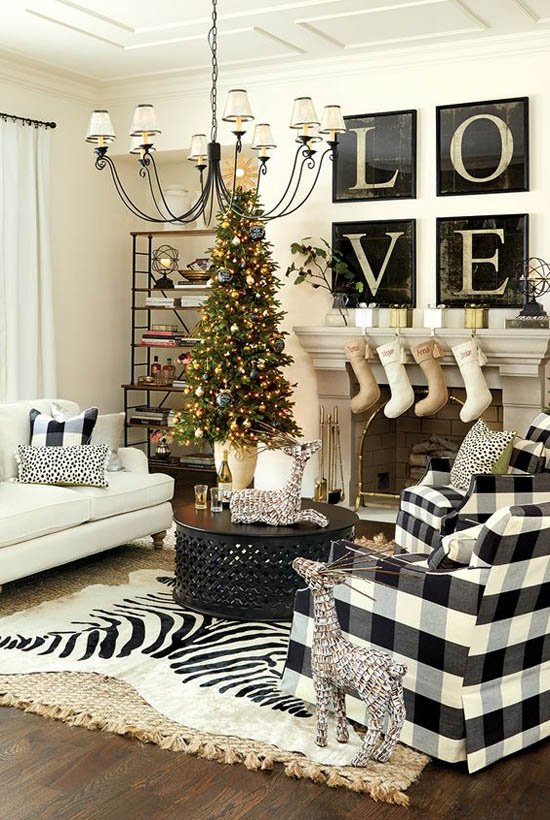 Christmas Living Room Decor Ideas (37)