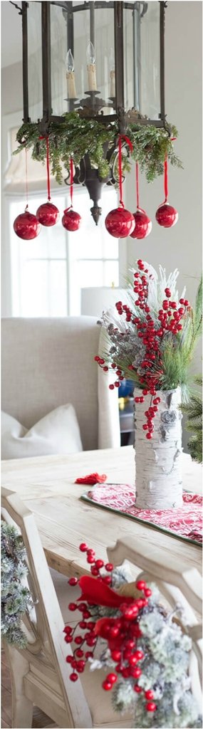 Berries Galore and Ornament Chandeliers thewowdecor