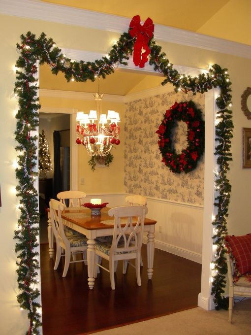 Kitchen with Christmas Decor