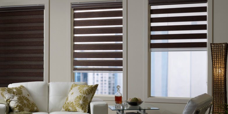 Double roller blinds